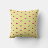 Mooie Roze Bessen Worp Kussen Cushion (Achterkant)