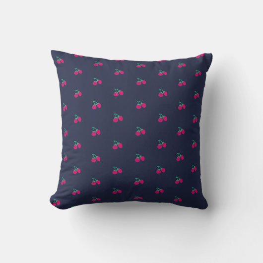 Mooie Roze Bessen Worp Kussen Cushion (Voorkant)