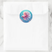 Mooie roze Betta Vis Ronde Sticker (Tas)