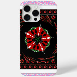 Mooie Roze Blauw Wit Harten van Liefde Ontwerp iPhone 15 Pro Max Hoesje