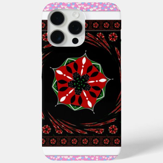 Mooie Roze Blauw Wit Harten van Liefde Ontwerp Case-Mate iPhone Case (Achterkant)