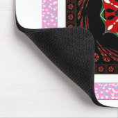 Mooie Roze Blauw Wit Harten van Liefde Ontwerp Muismat (Hoek)