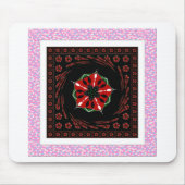 Mooie Roze Blauw Wit Harten van Liefde Ontwerp Muismat (Voorkant)