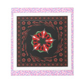 Mooie Roze Blauw Wit Harten van Liefde Ontwerp Notitieblok (Voorkant)