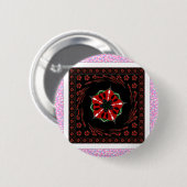 Mooie Roze Blauw Wit Harten van Liefde Ontwerp Ronde Button 5,7 Cm (Voorkant /achterkant)