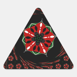 Mooie Roze Blauw Wit Harten van Liefde Ontwerp Sticker