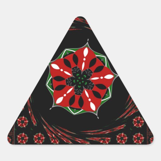 Mooie Roze Blauw Wit Harten van Liefde Ontwerp Sticker (Voorkant)