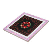 Mooie Roze Blauw Wit Harten van Liefde Ontwerp Tegeltje (Zijkant)