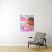 Mooie Roze Bloem Close-up Foto Wandkleed (In situ)
