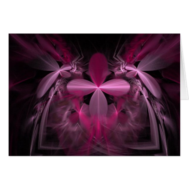 Mooie roze bloem fractal (Voorkant Horizontaal)