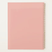 Mooie Roze Bloem in Blush Planner (Achterkant)