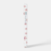 Mooie Roze Bloem iPhone Hoes – Esthetische Hoezen 15 Case (Linkerkant)