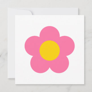 Mooie roze bloem kaart