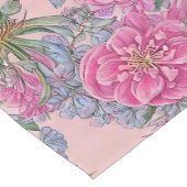 Mooie Roze Bloem Korte Tafelloper (Hoek)