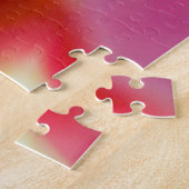Mooie roze bloem legpuzzel (Zijkant)