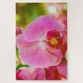 Mooie roze bloem legpuzzel (Verticaal)