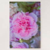 Mooie roze bloem legpuzzel (Verticaal)