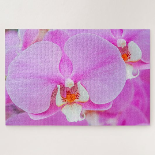 Mooie roze bloem legpuzzel (Horizontaal)
