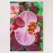 Mooie roze bloem legpuzzel (Verticaal)
