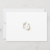 Mooie Roze Bloem Meisje Baby Shower Rij Langs Kaart (Achterkant)