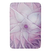 Mooie Roze Bloem Moderne Abstracte Fractal Kunst Badmat (Voorkant Verticaal)