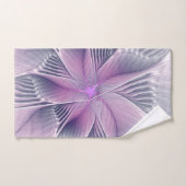 Mooie Roze Bloem Moderne Abstracte Fractale Kunst Bad Handdoek (Handdoek)