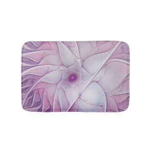 Mooie Roze Bloem Moderne Abstracte Fractale Kunst Badmat