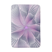 Mooie Roze Bloem Moderne Abstracte Fractale Kunst Badmat (Voorkant Verticaal)