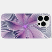 Mooie Roze Bloem Moderne Abstracte Fractale Kunst Case-Mate iPhone Case (Achterkant (horizontaal))