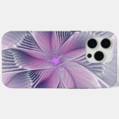 Mooie Roze Bloem Moderne Abstracte Fractale Kunst Case-Mate iPhone Case (Achterkant (horizontaal))
