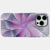 Mooie Roze Bloem Moderne Abstracte Fractale Kunst Case-Mate iPhone Case (Achterkant (horizontaal))