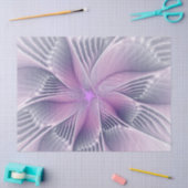 Mooie Roze Bloem Moderne Abstracte Fractale Kunst Tissuepapier (Craft)
