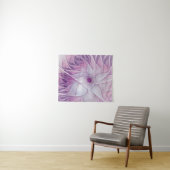 Mooie Roze Bloem Moderne Abstracte Fractale Kunst Wandkleed (In Situ (horizontaal))