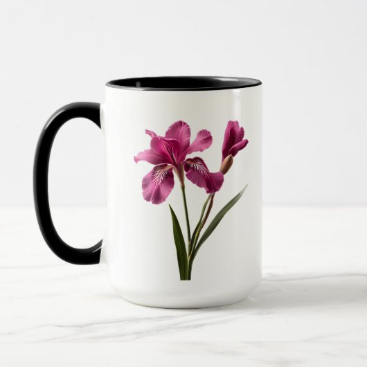 Mooie Roze Bloem Mok (Links)