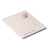 Mooie Roze Bloem Notitieblok (Schuin)