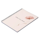Mooie Roze Bloem Notitieboek (Linkerzijde)