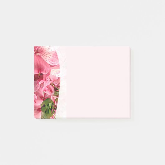 Mooie Roze Bloem Post-It Notities Post-it® Notes (Voorkant)