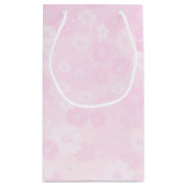 Mooie roze bloem romantisch klein cadeauzakje (Achterkant)