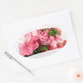 Mooie Roze Bloem Sticker (Envelop)