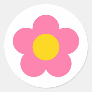 Mooie roze bloem sticker