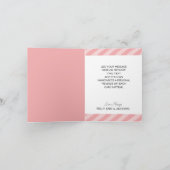 Mooie Roze Bloemen Bedankkaart (Binnen)