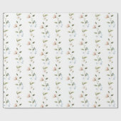 Mooie Roze Bloemen Cadeaupapier (Vlak)