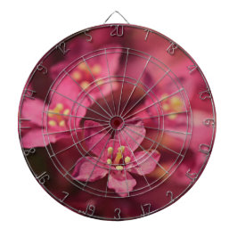 Mooie roze bloemen dartbord