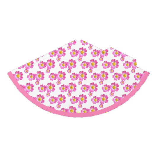 Mooie Roze Bloemen Feesthoedjes (Voorkant)