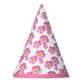 Mooie Roze Bloemen Feesthoedjes (Links)