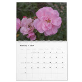 Mooie roze bloemen kalender (Feb 2027)