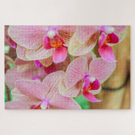 Mooie roze bloemen legpuzzel