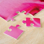 Mooie roze bloemen legpuzzel (Zijkant)