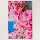 Mooie roze bloemen legpuzzel (Verticaal)