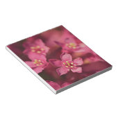 Mooie roze bloemen notitieblok (Schuin)